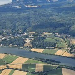 Flugwegposition um 14:41:25: Aufgenommen in der Nähe von Regensburg, Deutschland in 1464 Meter